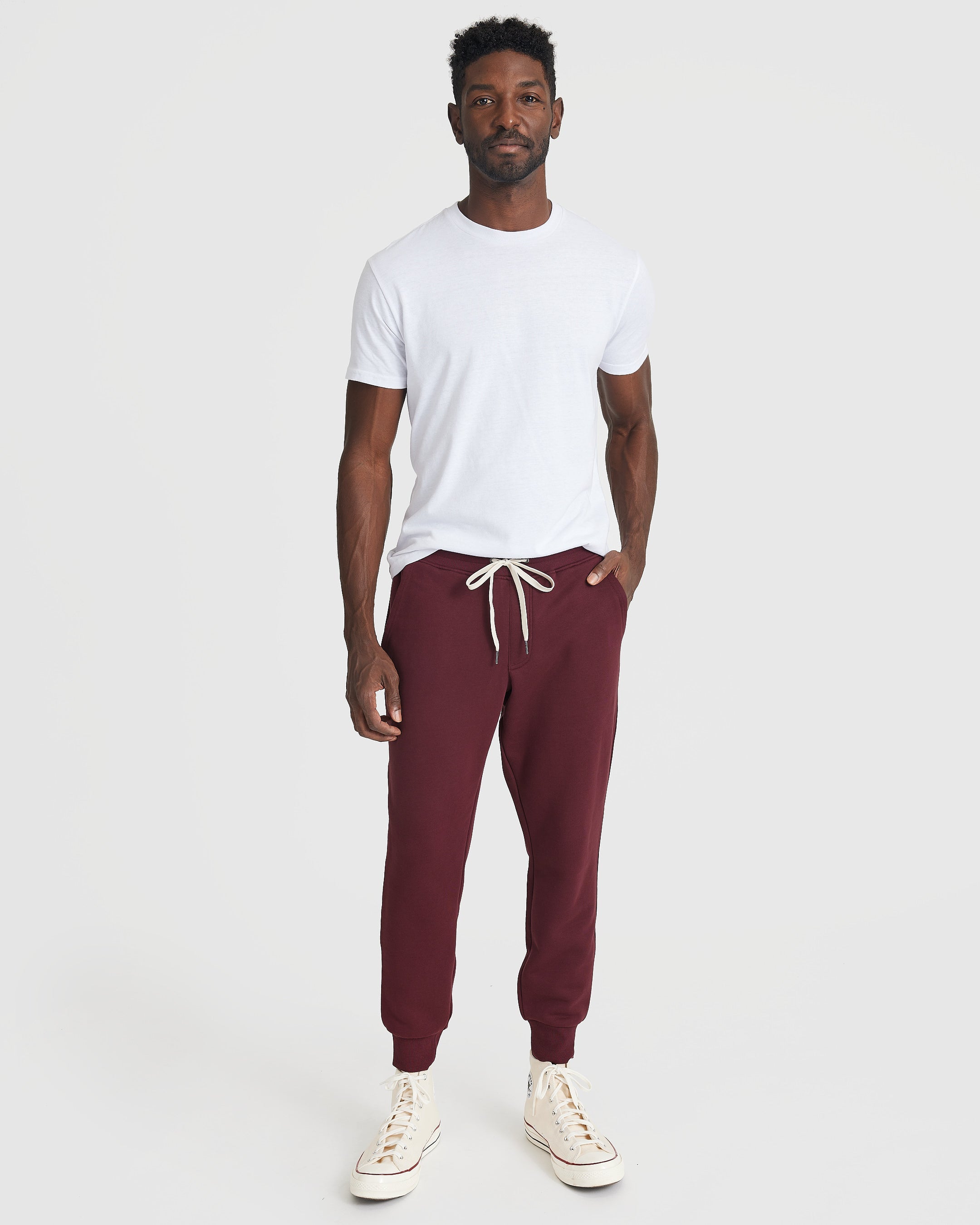 Mahogany Fleece French Terry Zip Hoodie