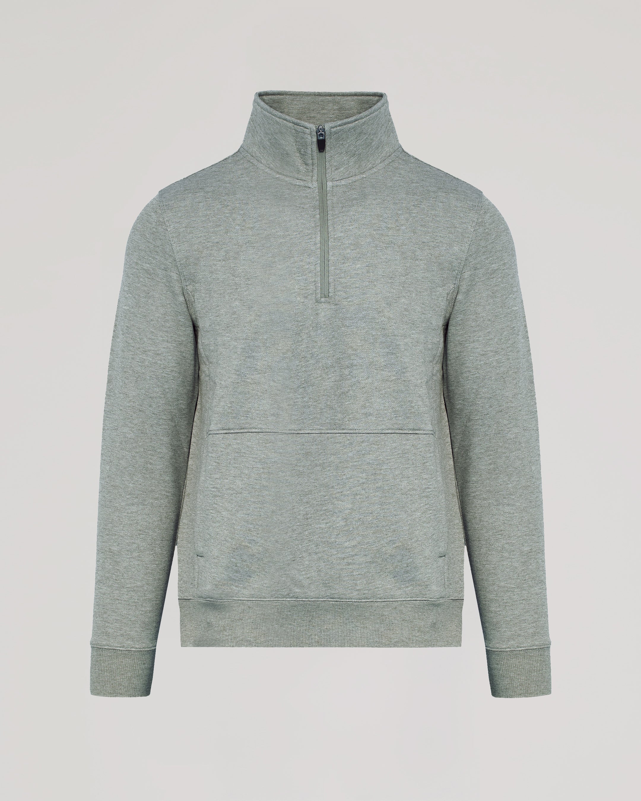 Dark Heather Gray Quarter Zip Fleece Sweatshirt