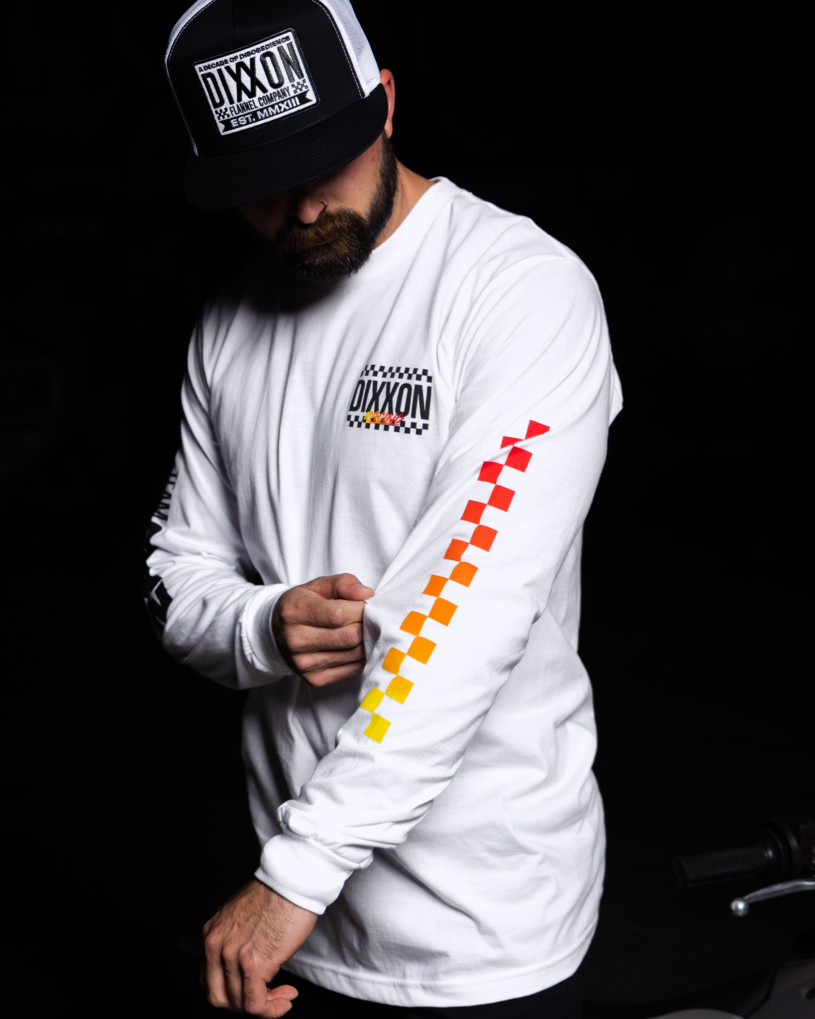 Team Racing Long Sleeve T-Shirt - White