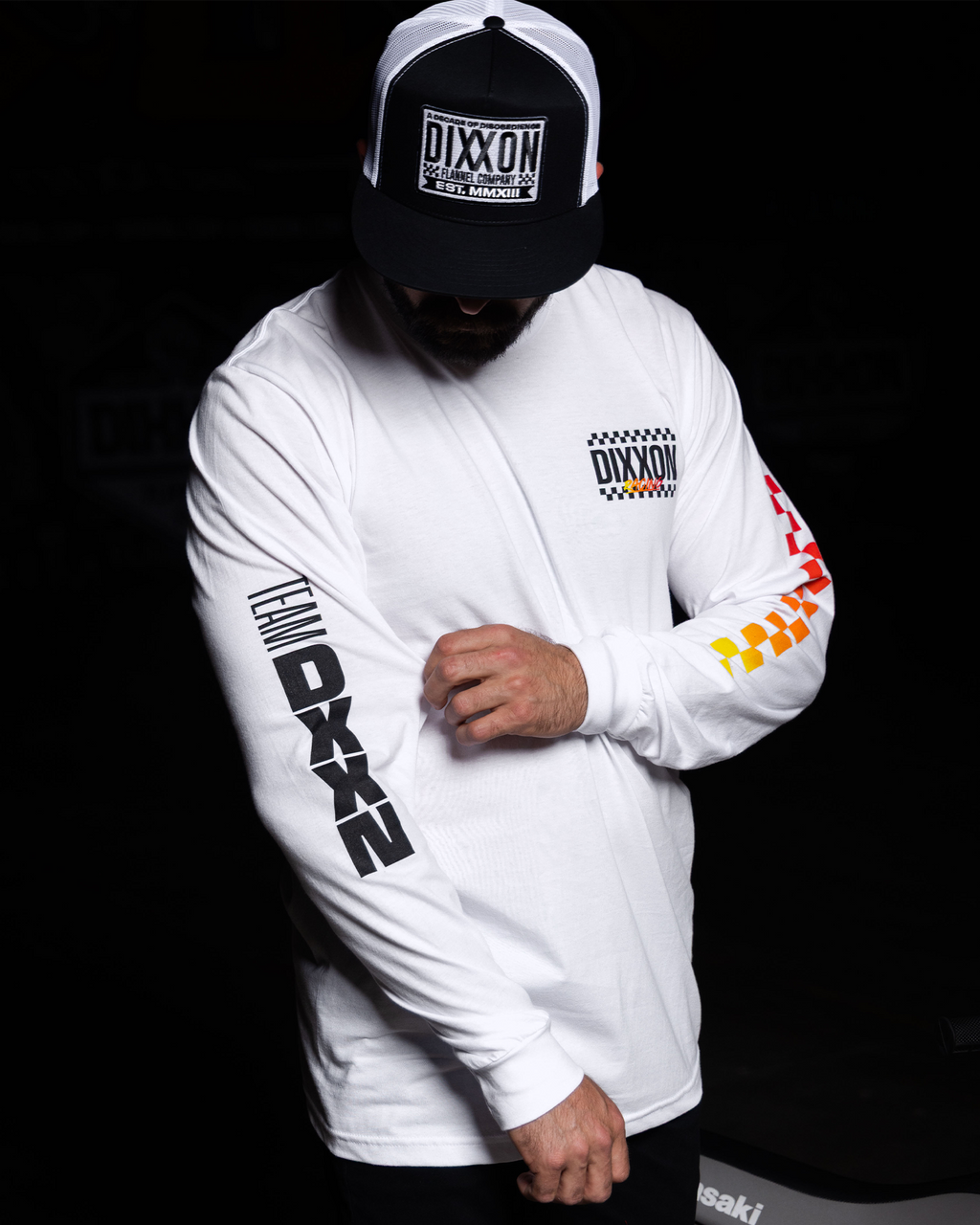 Team Racing Long Sleeve T-Shirt - White