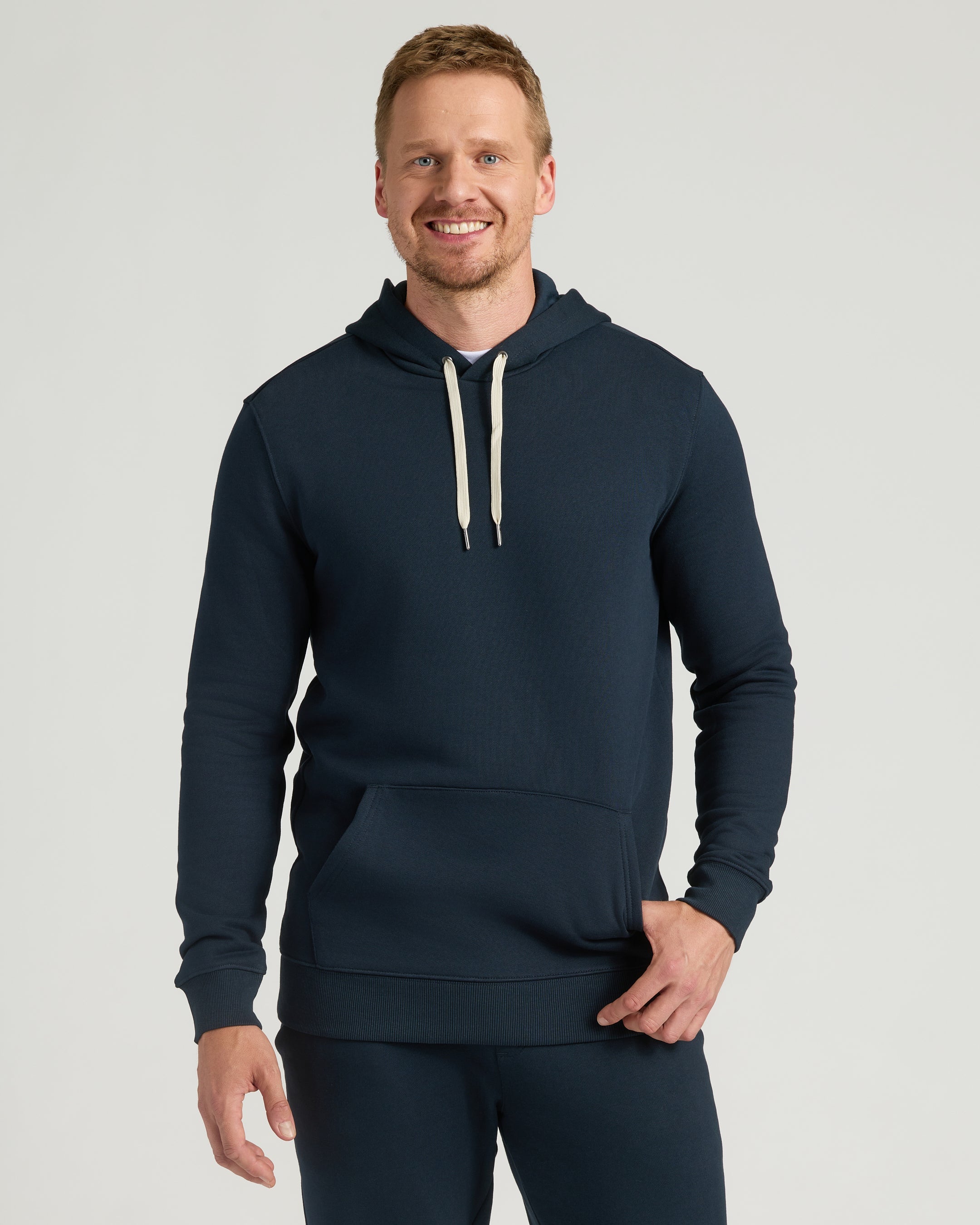 Navy Tall Fleece Pullover Hoodie & Joggers 2-Pack