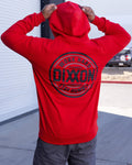 Black & Gray Nuevo Corpo Zip Up Hoodie - Red