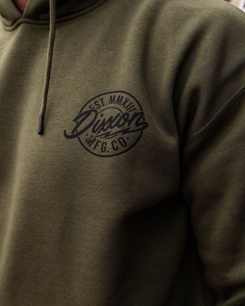 Black MFG Pullover Hoodie - O.D. Green