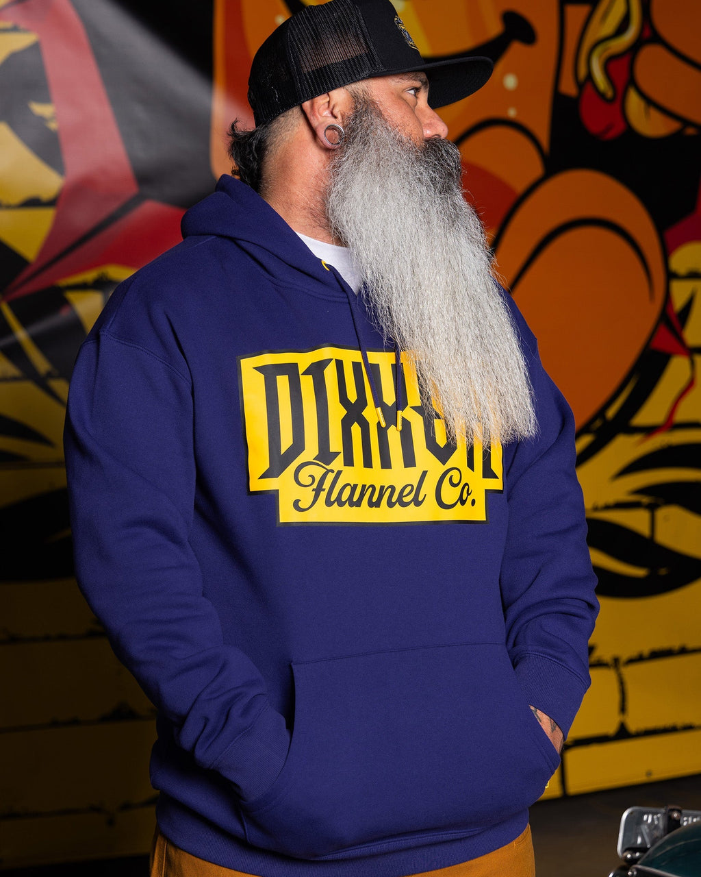 Gold Premium Pullover Hoodie - Navy