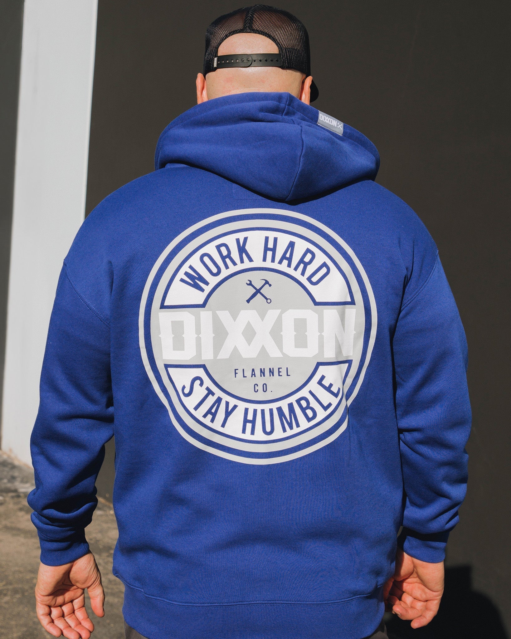 Gray Corpo Zip Up - Blue