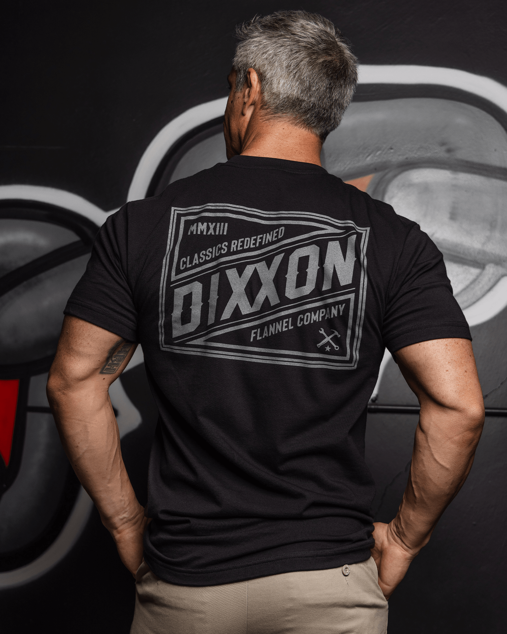 Grey Classic Billboard T-Shirt - Black