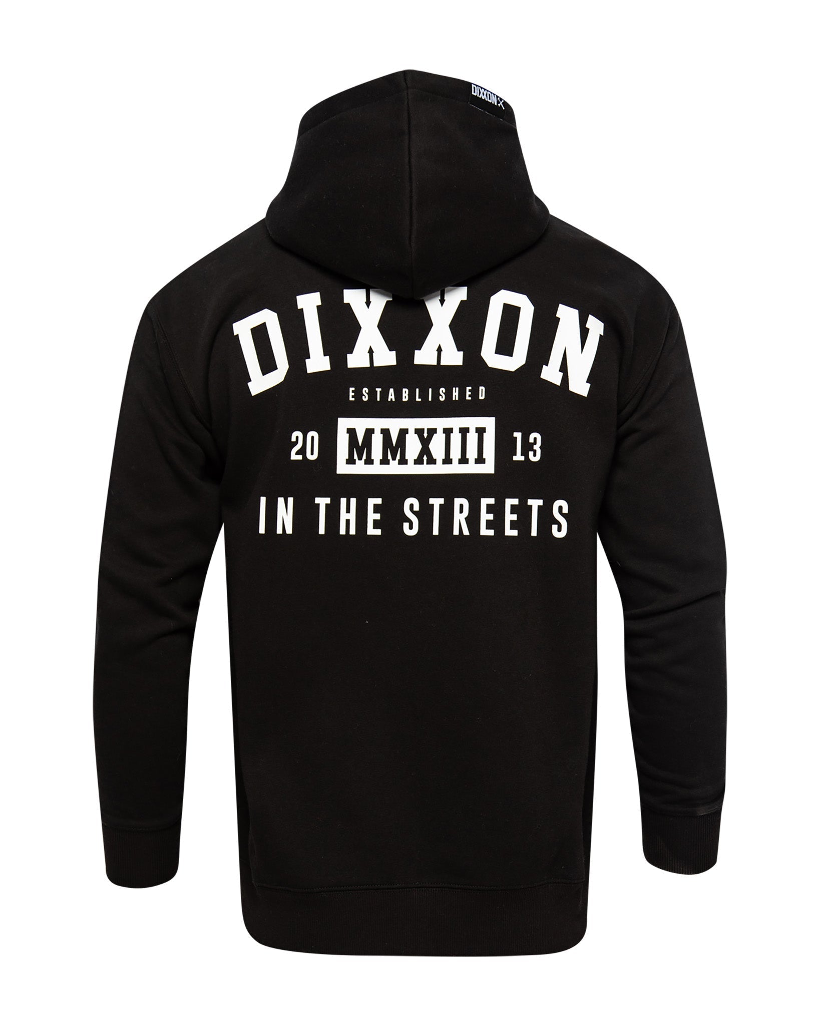 In the Streets Zip Up Hoodie - Black & White
