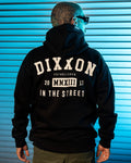 In the Streets Zip Up Hoodie - Black & White