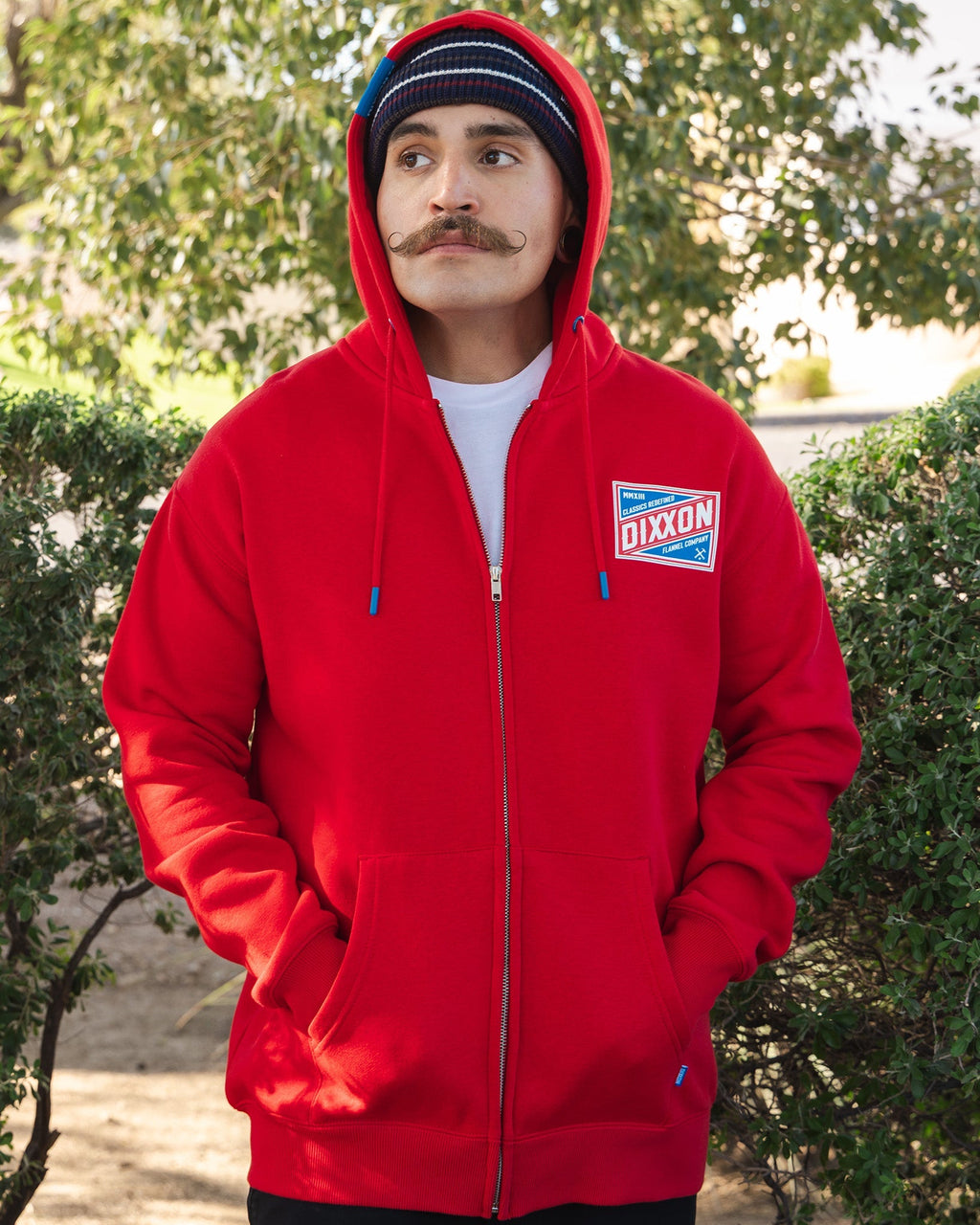Red, White, & Blue Classics Zip Up Hoodie - Red