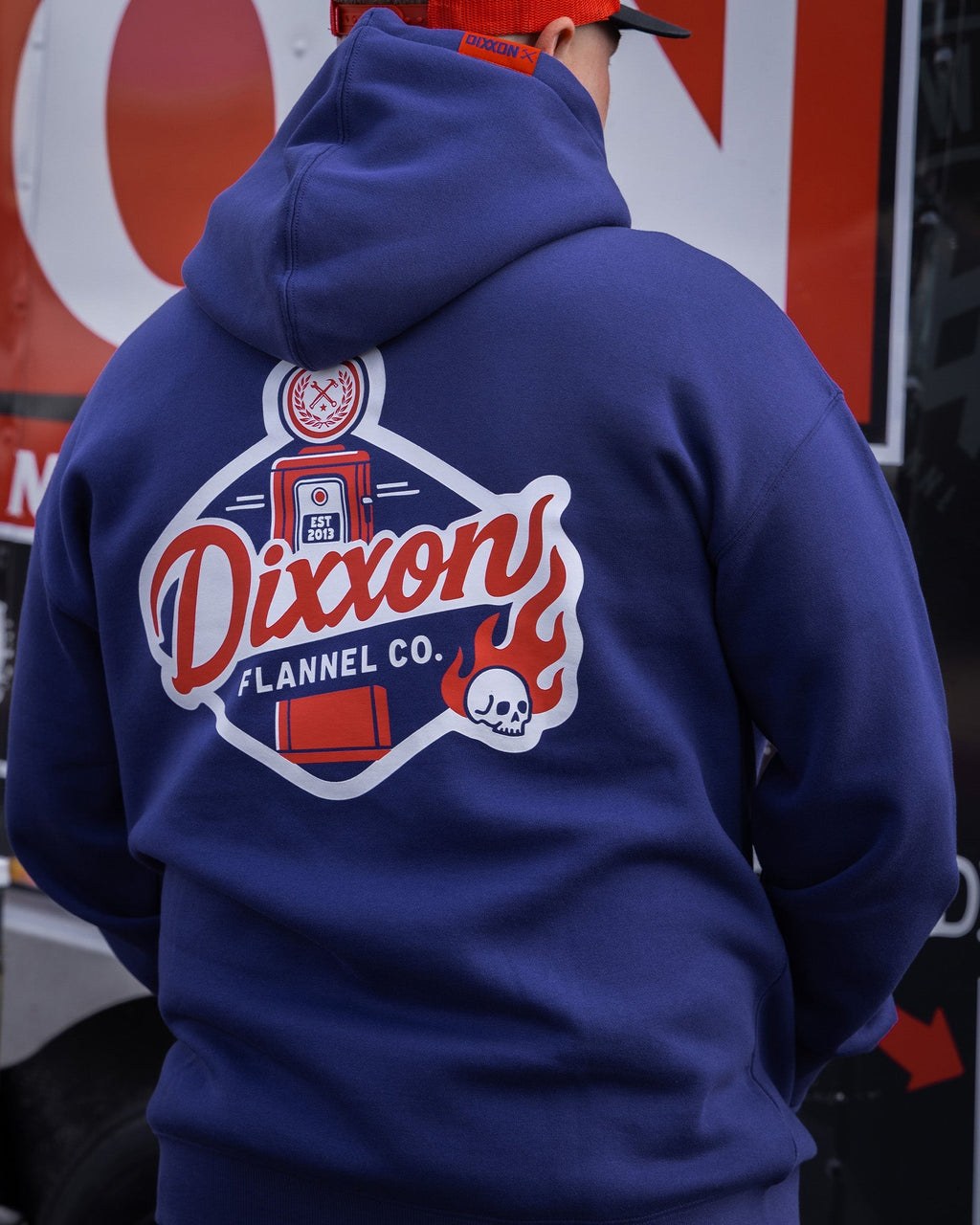 RWB Petrol Pullover Hoodie - Navy
