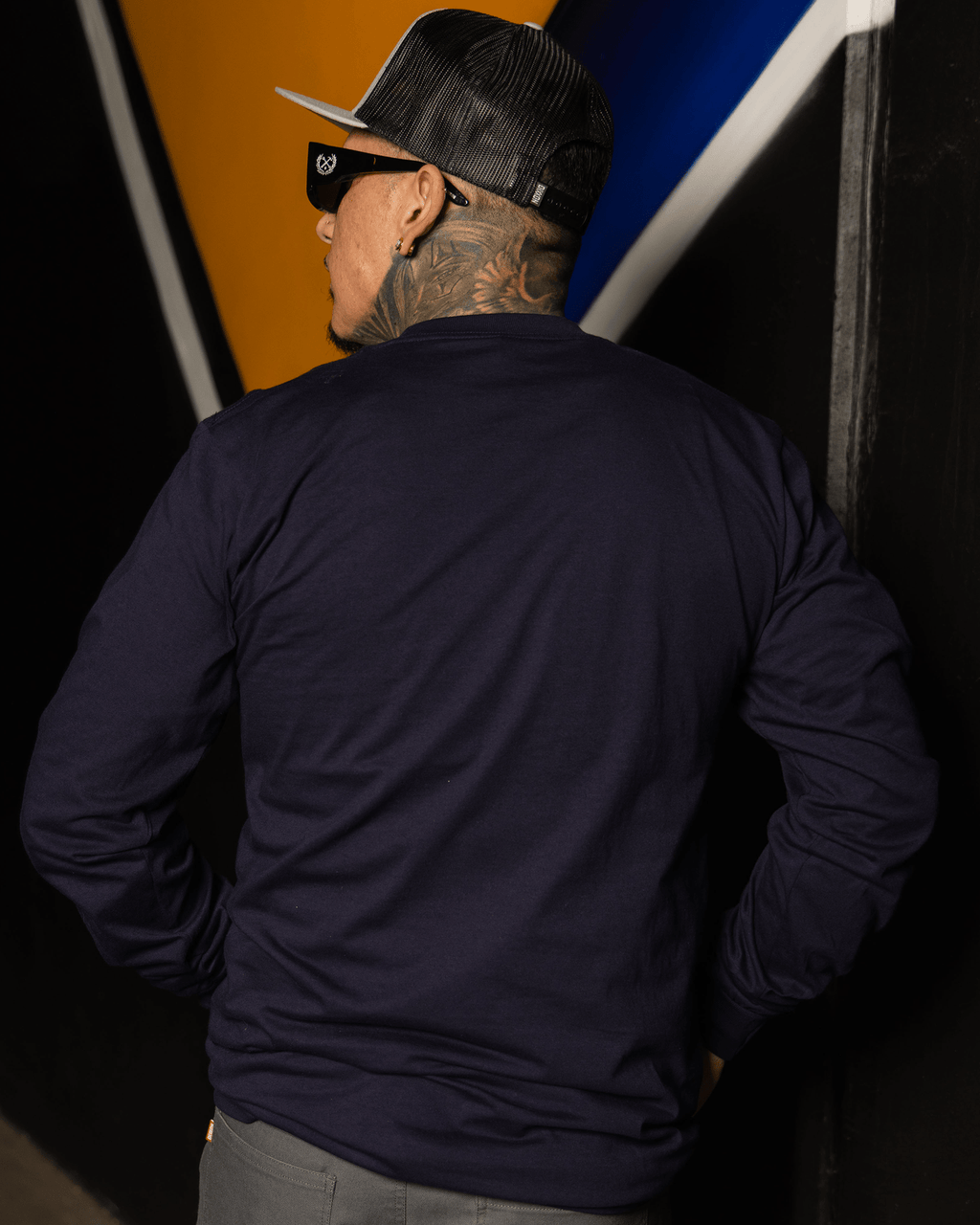 The Perfect Long Sleeve Tee - Navy Blue