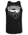 White Block Tank - Black