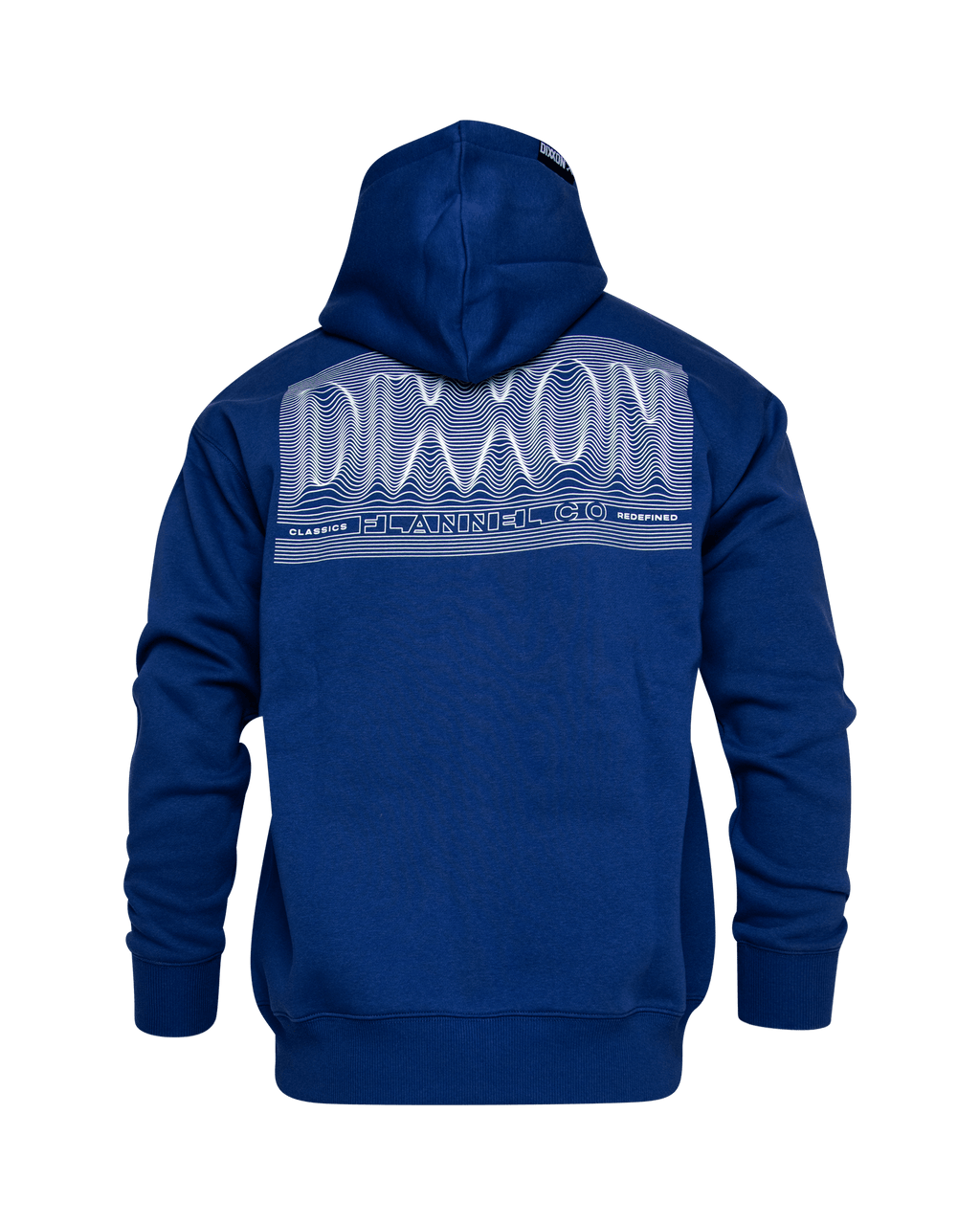 White Epicenter Zip Up Hoodie - Blue
