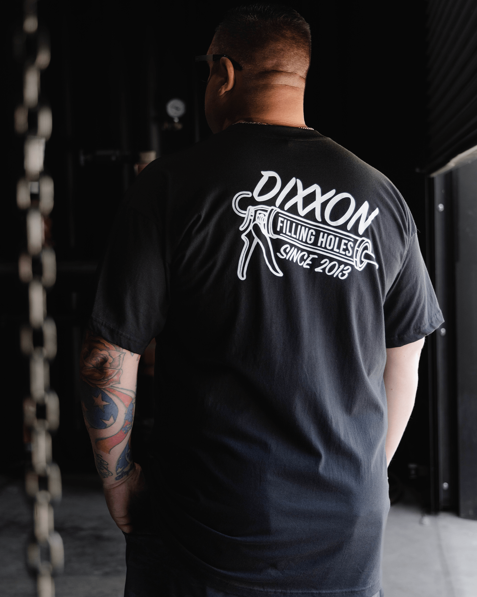 White Filler T-Shirt - Black