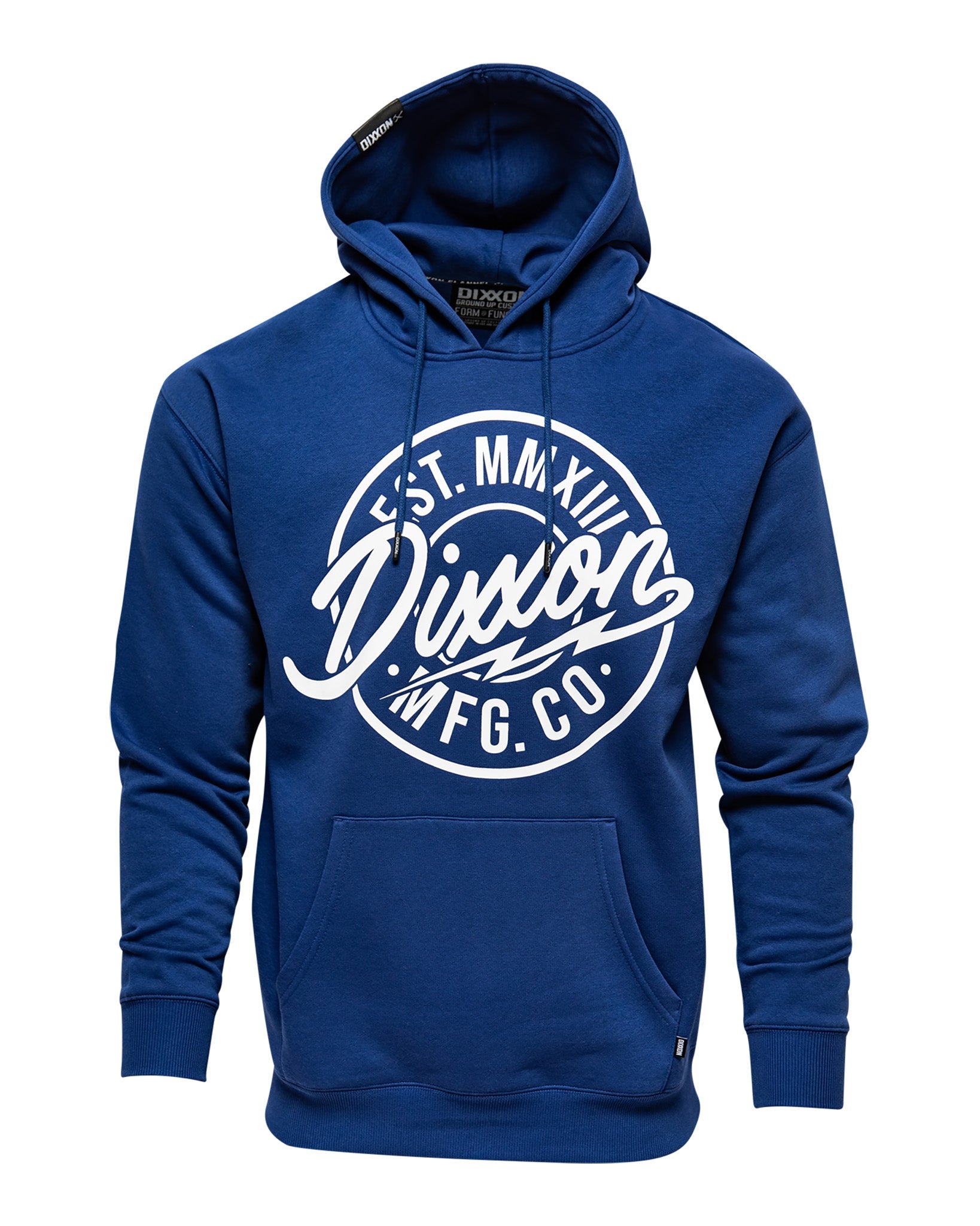 White MFG Pullover Hoodie - Blue