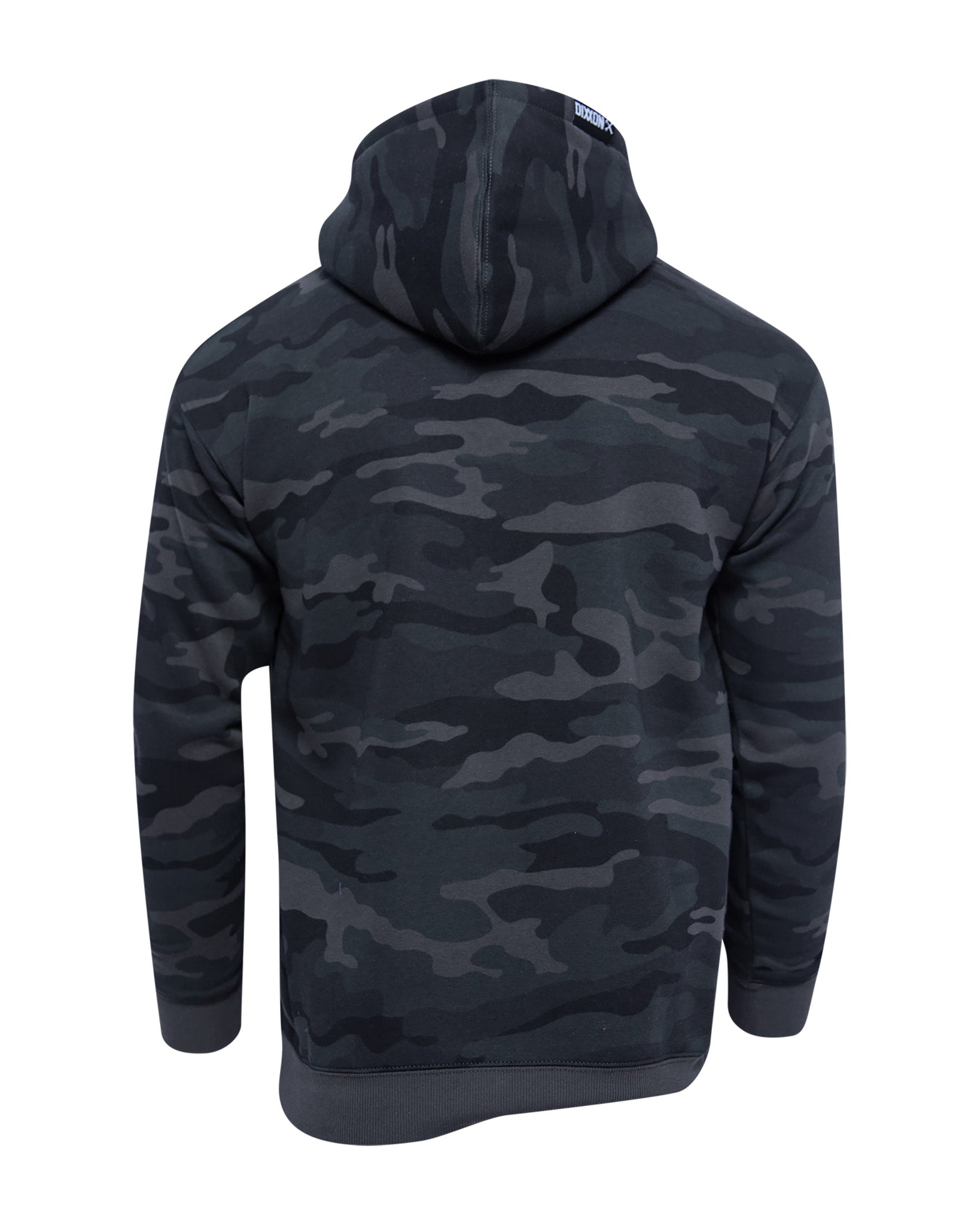White Working Class Pullover Hoodie - Black Camo