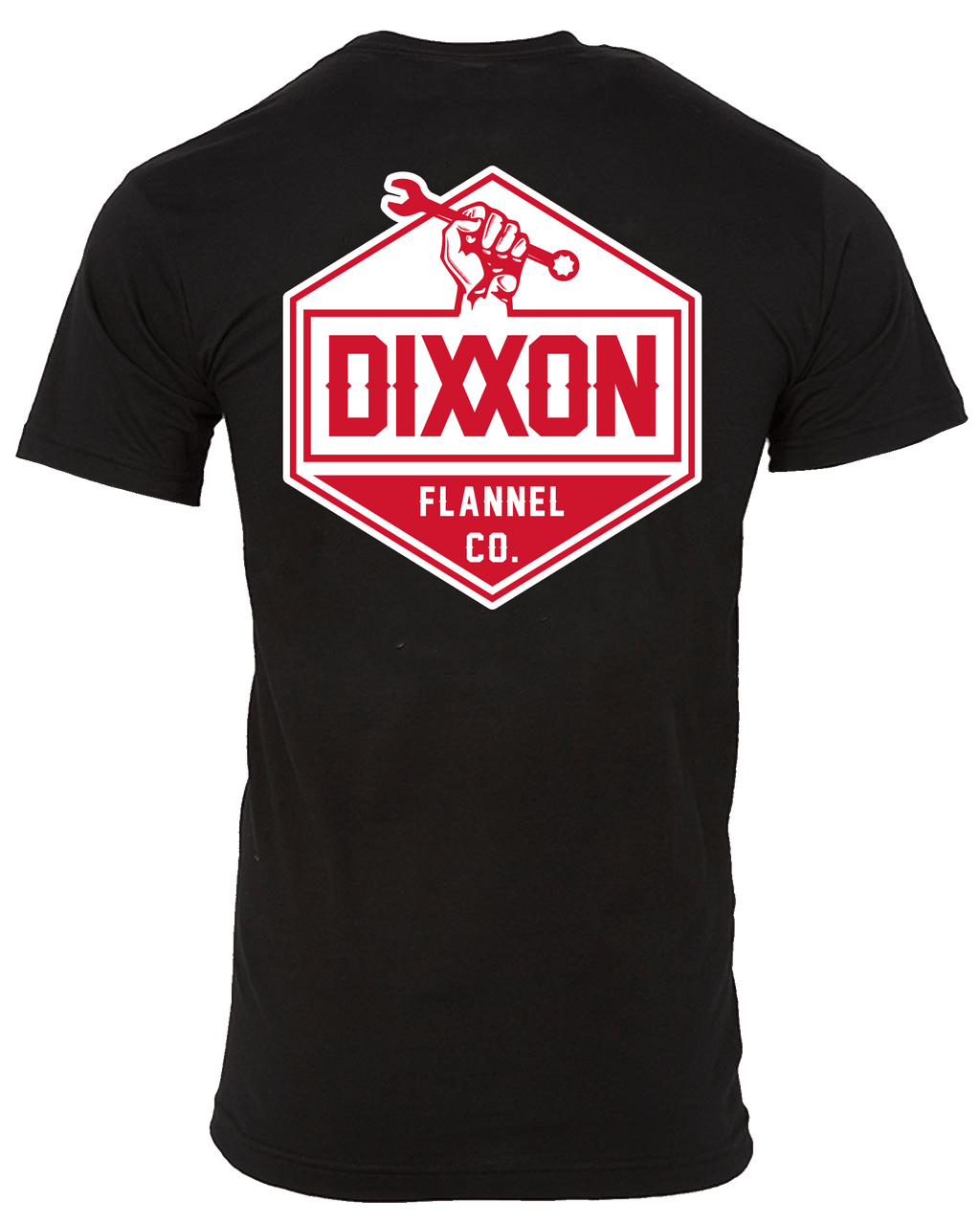 Red & White Working Class T-Shirt - Black